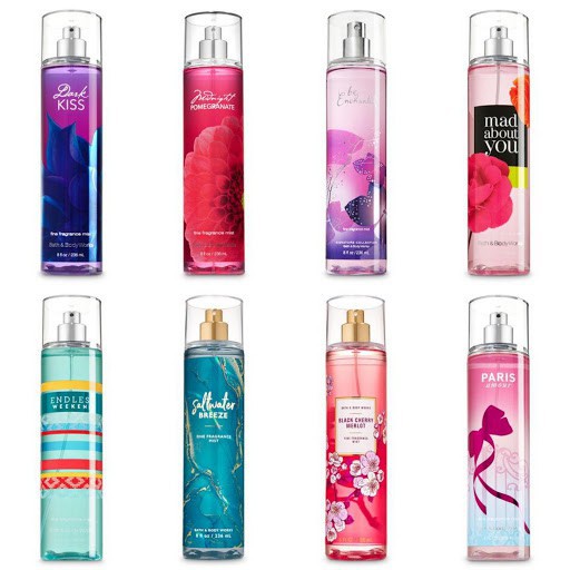 SHOP SBAY ĐÀ NẴNG Nước Hoa Xịt Thơm Cơ Thẻ Lưu Hương Quần Áo Bath And Body Works & Victoria Secret - Bill Mỹ