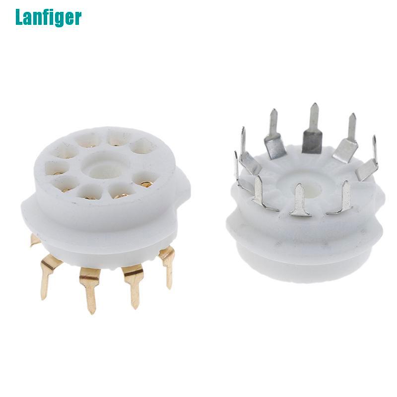 1 Cái Van Ổ Cắm Bằng Gốm Mạ Vàng 9pin Cb Cho 12AX7 12AU7