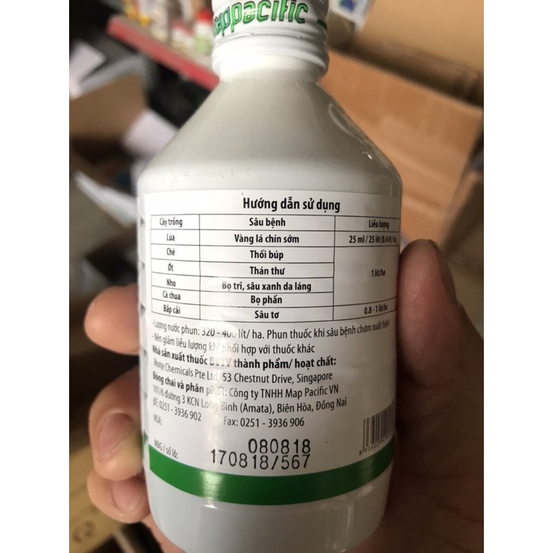 Thuốc trừ bệnh chuyên dùng hoa Hồng &amp;rau sạch Map Green (chai 250ml)