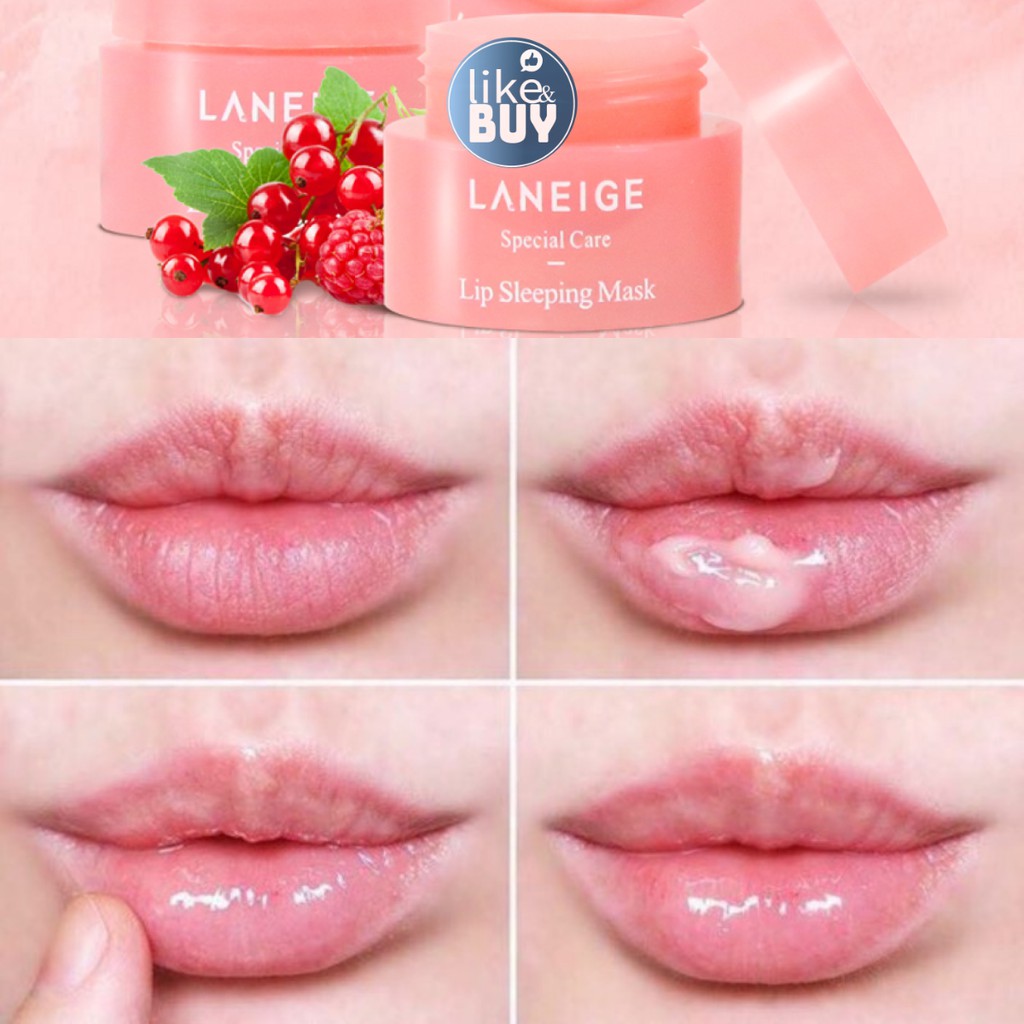 Mặt nạ ngủ môi Laneige Lip Sleeping Mask size mini 3g hàng Hàn Quốc. Tẩy tế bào chết, dưỡng ẩm, giảm khô, giảm thâm môi