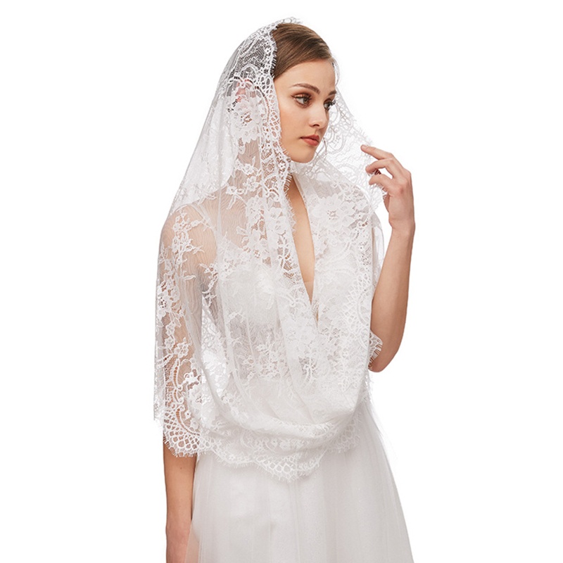 Khăn Choàng Cổ Ren Hoa Mềm Mại Thời Trang Công Giáo Xixi