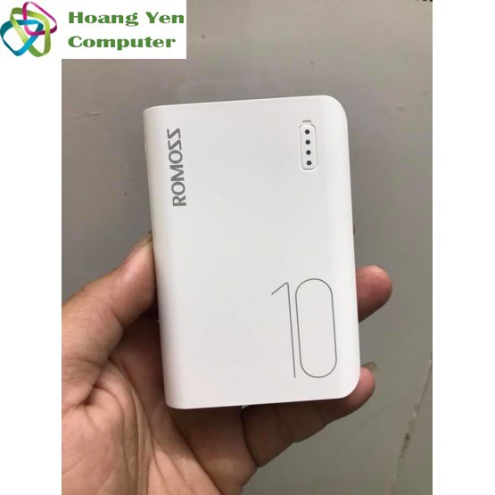 Sạc Dự Phòng Romoss Sense 4s Mini 10000Mah Siêu Nhỏ 2 Cổng Sạc Vào - Bh 1 Năm | Pin Dự Phòng Romoss Sense 4 Mini