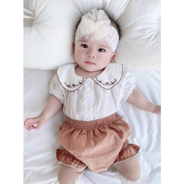 CỔ LÁ Bộ bèo cho bé mã 43055