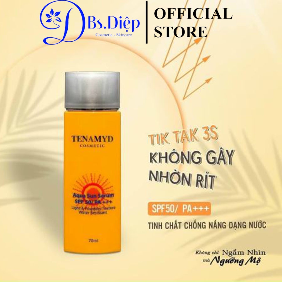 Tinh Chất Chống Nắng Tenamyd Dạng Nước SPF50/PA+++ 70ml Aqua Sun Serum SPF50/PA+++