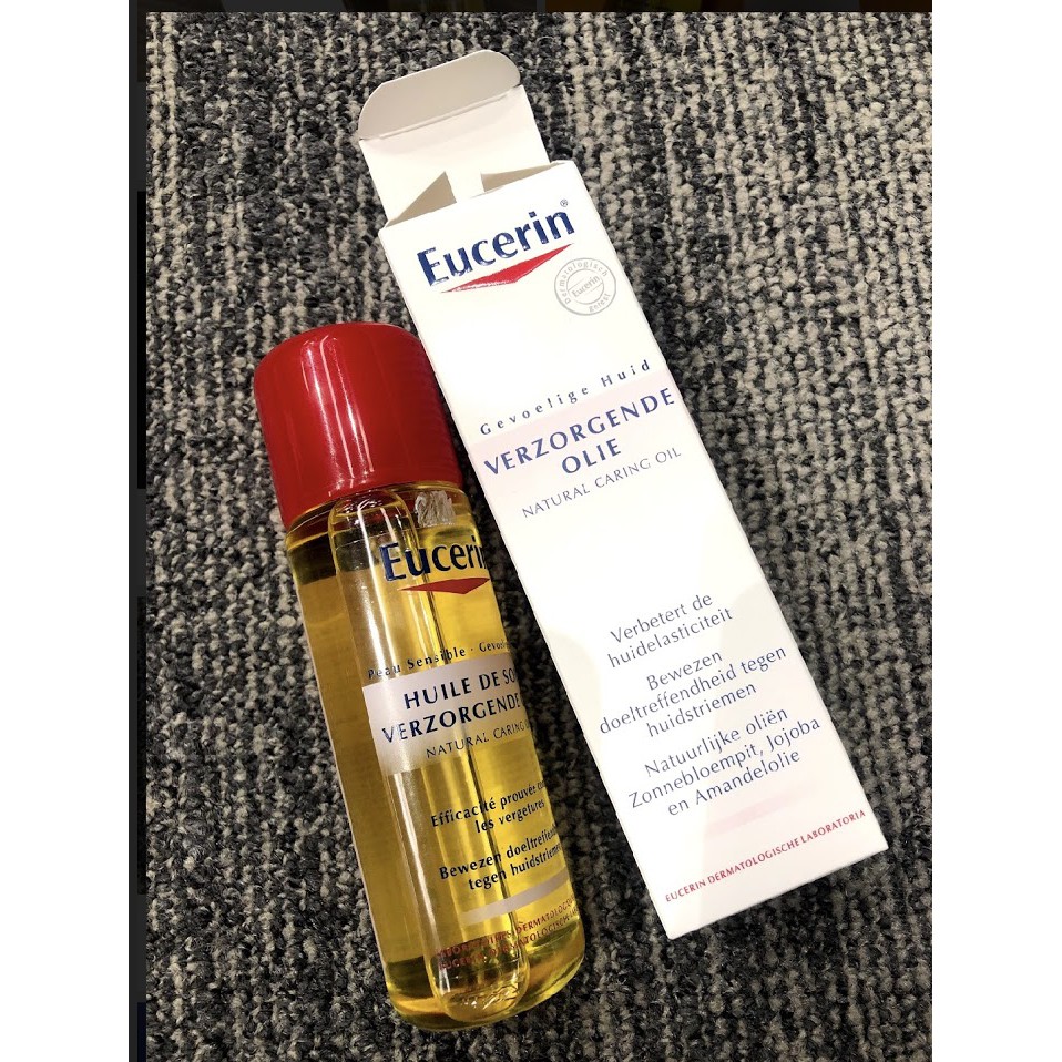 Eucerin Dầu giảm rạn da, dùng được cho phụ nữ mang thai Natural Caring Oil 125ml