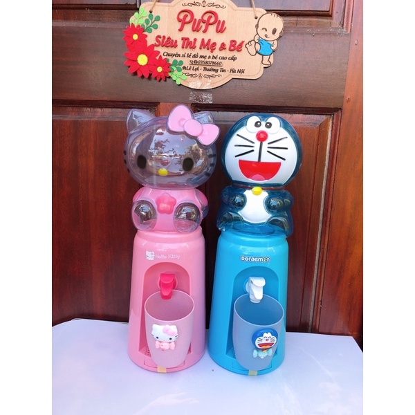 [HÀNG CHÍNH HÃNG] Bình nước mini doremon, hello kitty cao cấp loại 2 lít cho bé