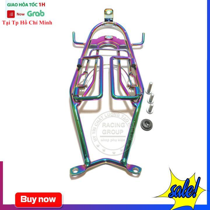 Baga Winner X Baga Titan 7 Màu Winner X Gắn Giữa Mẫu Thon Có Móc Treo Kẹp Đồ Inox Dầy 10ly Xi Titan Đủ Long Đền Ốc Gắn