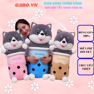 Gấu bông chó shiba trà sữa, gối ôm sweet. bao mềm bao êm. gabo.vn-gấu bông siêu cấp
