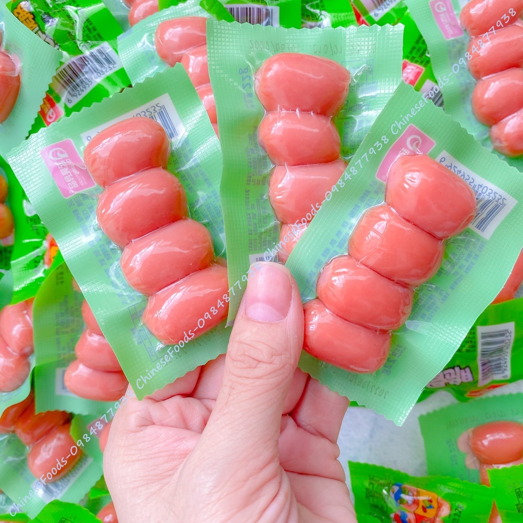 Xúc Xích Bi Sụn 4 Vị Loại 1, Xúc Xích Cay, Xúc Xích Sụn, Xúc Xích Nhỏ Tiện Dụng