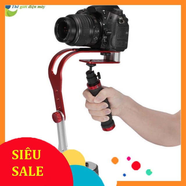 [SiêuRẻ] [ELPSJUNE hoàn 30k xu] Tay cầm chống rung - Stabilizer Steadicam cho camera hành trình, hành động, điện thoại .