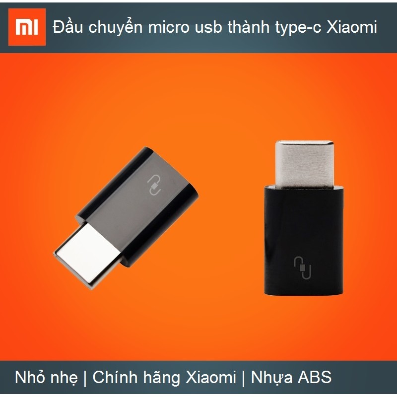 ⭐ ️🎯️ Đầu chuyển micro usb thành type-c Xiaomi 💛 💛 💛 [ 💯 HÀNG CHÍNH HÃNG]