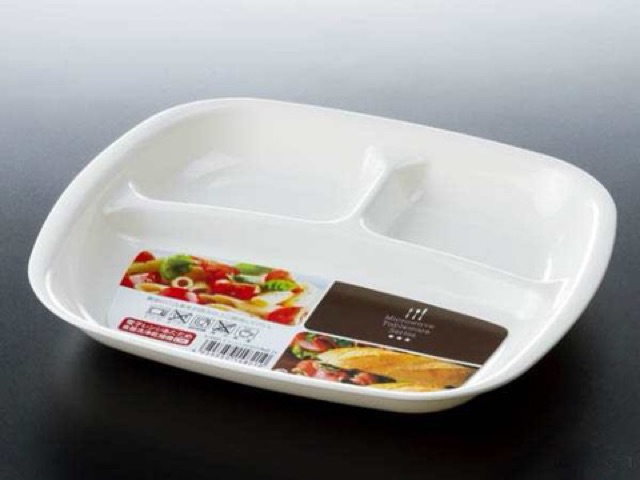 KHAY CHIA 3 NGĂN ĂN DẶM CHO BÉ ( Nhật Bản )