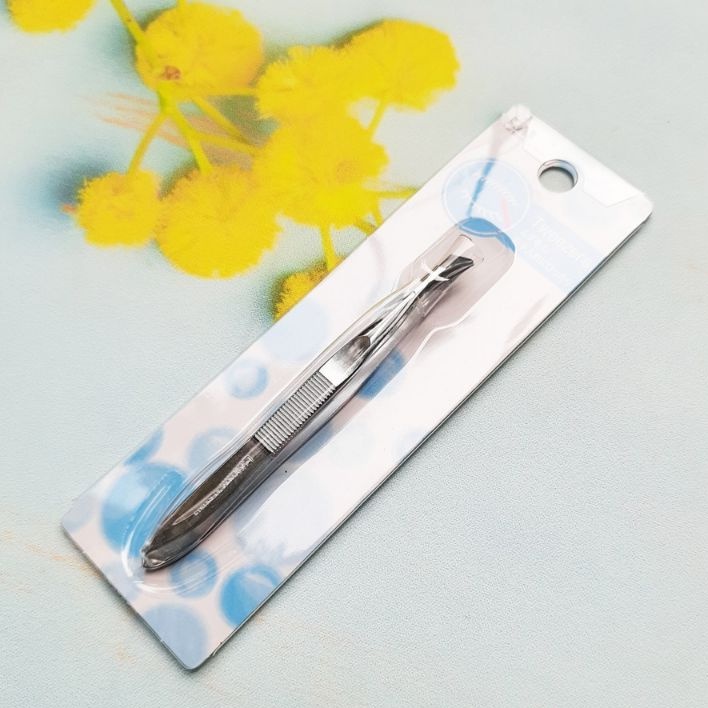 Nhíp Nhổ Lông Mày Bằng Thép Kai Tweezers HL0401 (Màu Xanh)