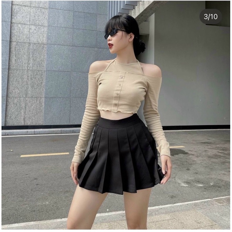 ÁO YẾM CỘT DÂY TAY DÀI