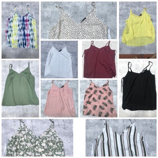 Áo 2 dây,cami top chiffon O.nn.ly,Pr.i.mma.rk-hàng XK ( có bigsize)