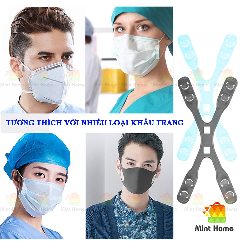 Dây đeo khẩu trang thiết kế hiện đại tiện dụng tai giả chống đau tai tránh thất lạc phù hợp khẩu trang y tế KF94 3D N95