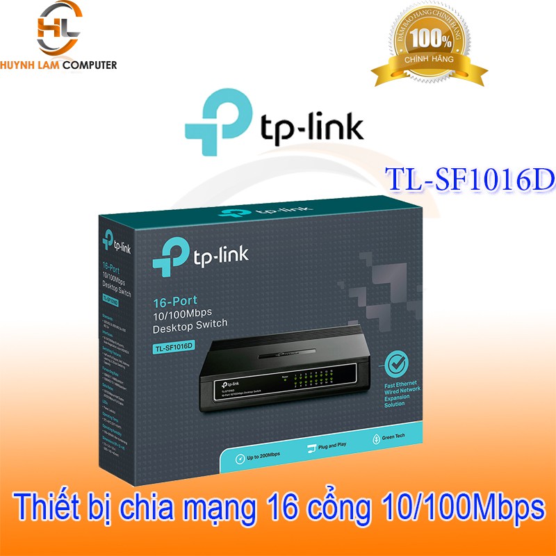Bộ chia mạng-Bộ chia mạng 16 cổng TPLink SF1016D-Switch 16 port TPlink