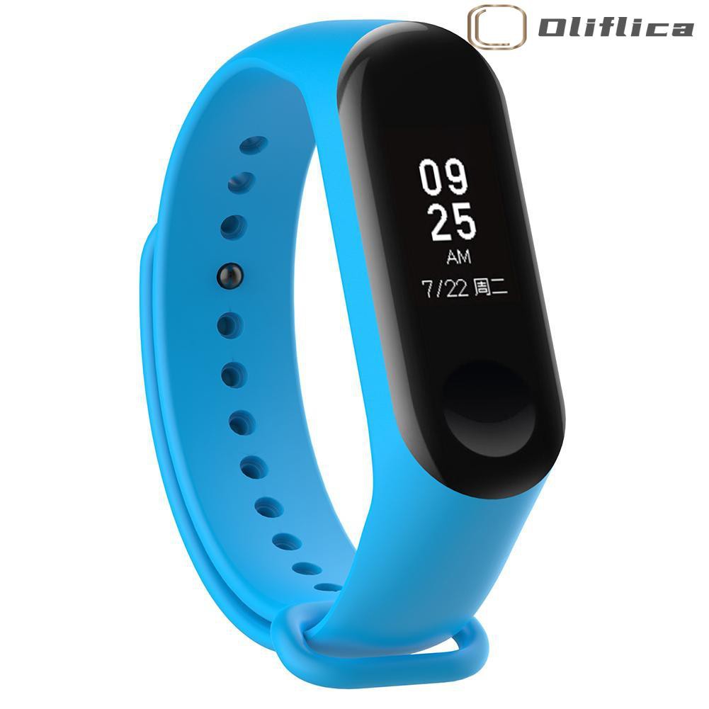 Dây Đeo Silicon 220mm Thay Thế Cho Đồng Hồ Thông Minh Xiaomi Miband 3