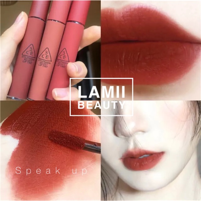 Son 3CE VELVET LIP TINT MÀU SPEAK UP bản Hàn vỏ đỏ