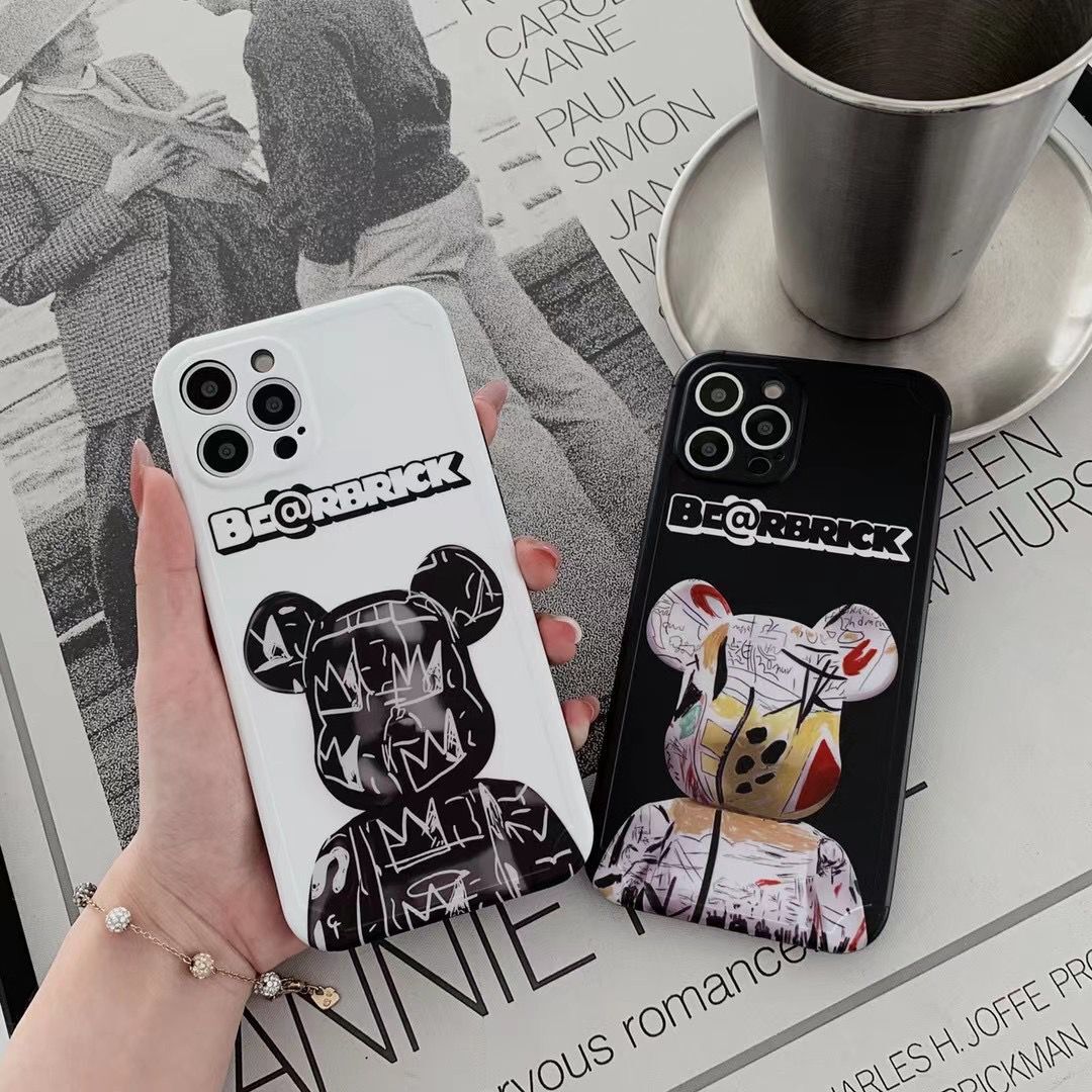 Ốp silicon Họa Tiết Hình Chú Gấu Thời Trang Cho Iphone 11 Pro Max 8 Plus 7 Xr Xs X 12 Pro Max Se 2020 | BigBuy360 - bigbuy360.vn