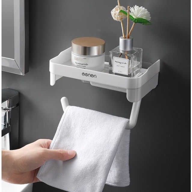 Giá Để Đồ Nhà Tắm Đựng Giấy Vệ Sinh, Kệ Để Đồ Đựng Mỹ Phẩm OENON Dán Tường Tiện Lợi eonon 387