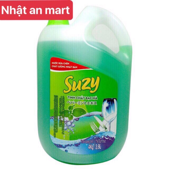 Nước rửa chén bát Suzy 4kg chất lượng NHẬT BẢN