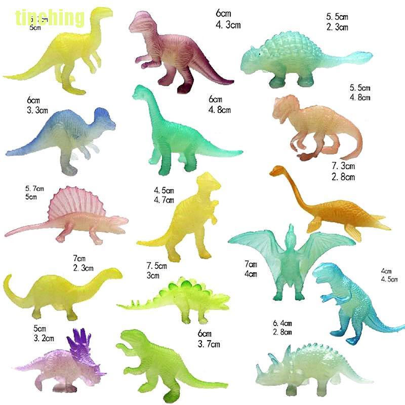 Bộ 16 Mô Hình Khủng Long Dạ Quang Trong Jurassic