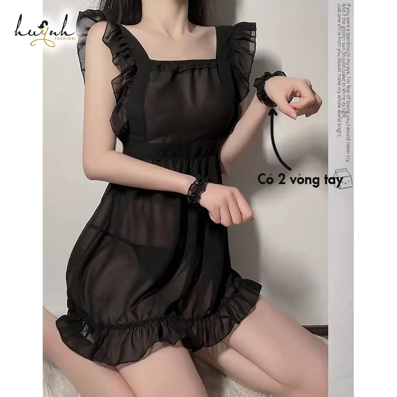 Đồ Ngủ Hóa Trang Cosplay Nàng Hầu Gái Hở Sau Quyến Rũ Sexy Maid - CO20