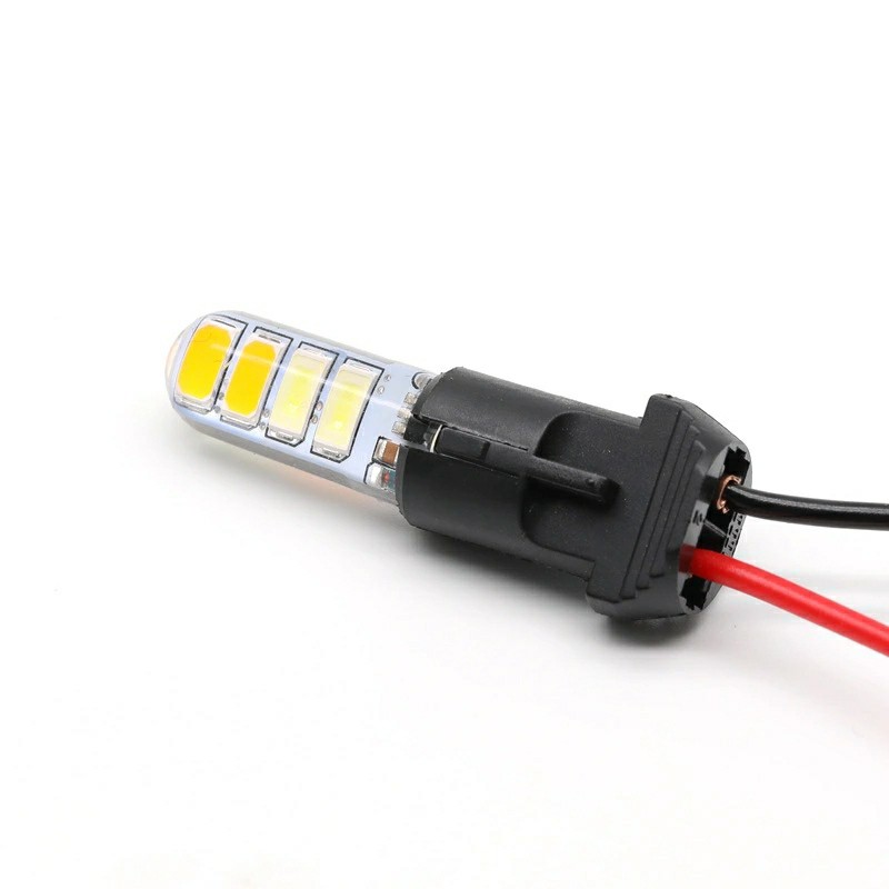 xe may Bộ 2 led demi xi nhan T10 có chớp 2 màu 8 tim gắn xe máy ( giá 1 cặp )