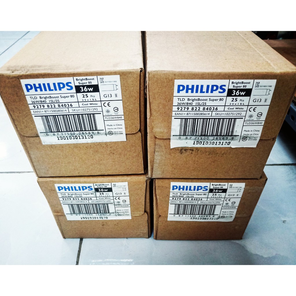 (SALE) Combo 10 Bóng đèn huỳnh quang Philips TL-D 36W / 840 4000K 1.2m