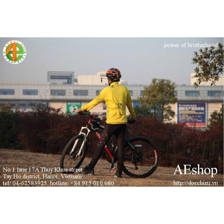 bộ quần áo đạp Tour de France đen vàng