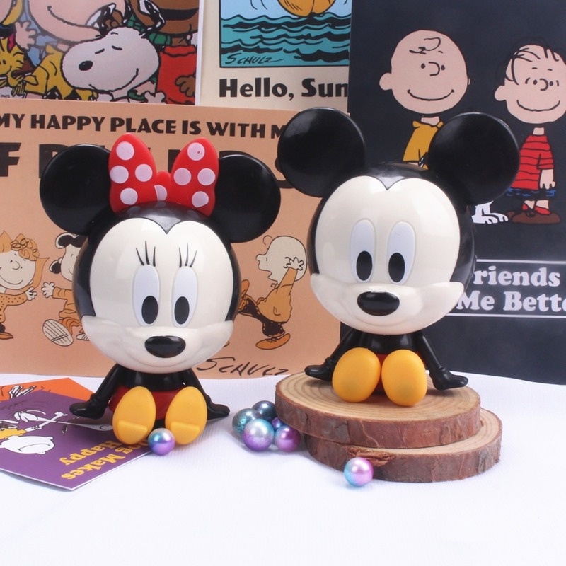 Hoạt Hình Que Cắm Trang Trí Bánh Kem Hình Chuột Mickey Minnie Dễ Thương