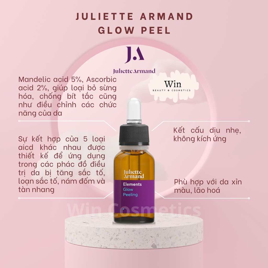 *Lưu mã 15% trên sản phẩm* Gel Juliette Armand Glow Peeling tẩy da chết hoá học an toàn cho da cần điều c