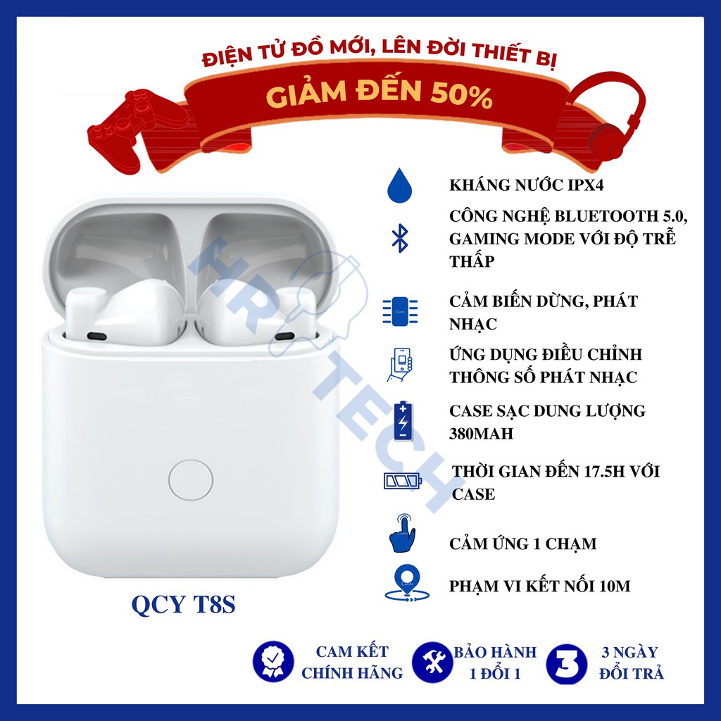 Tai nghe bluetooth QCY T8