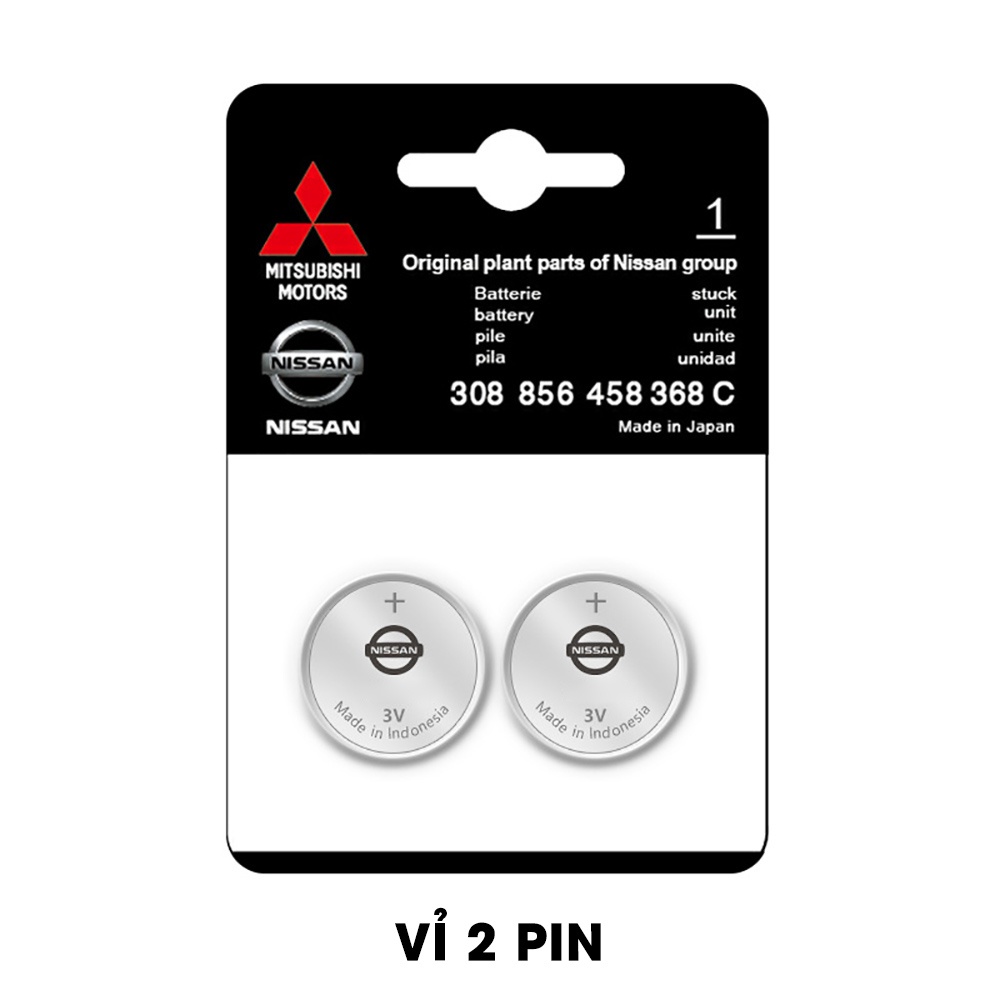 Pin chìa khóa ô tô Nissan Terra chính hãng Nissan sản xuất tại Indonesia 3V Panasonic