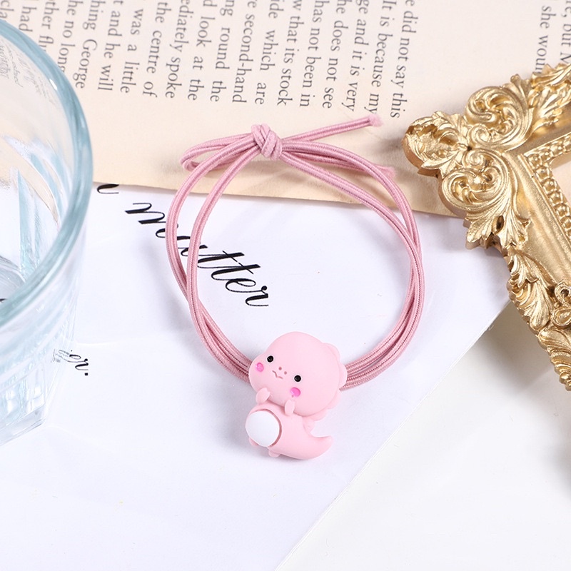 Dây buộc tóc hình thú , Đồ cột tóc hoạt hình thun co giãn chắ chắn