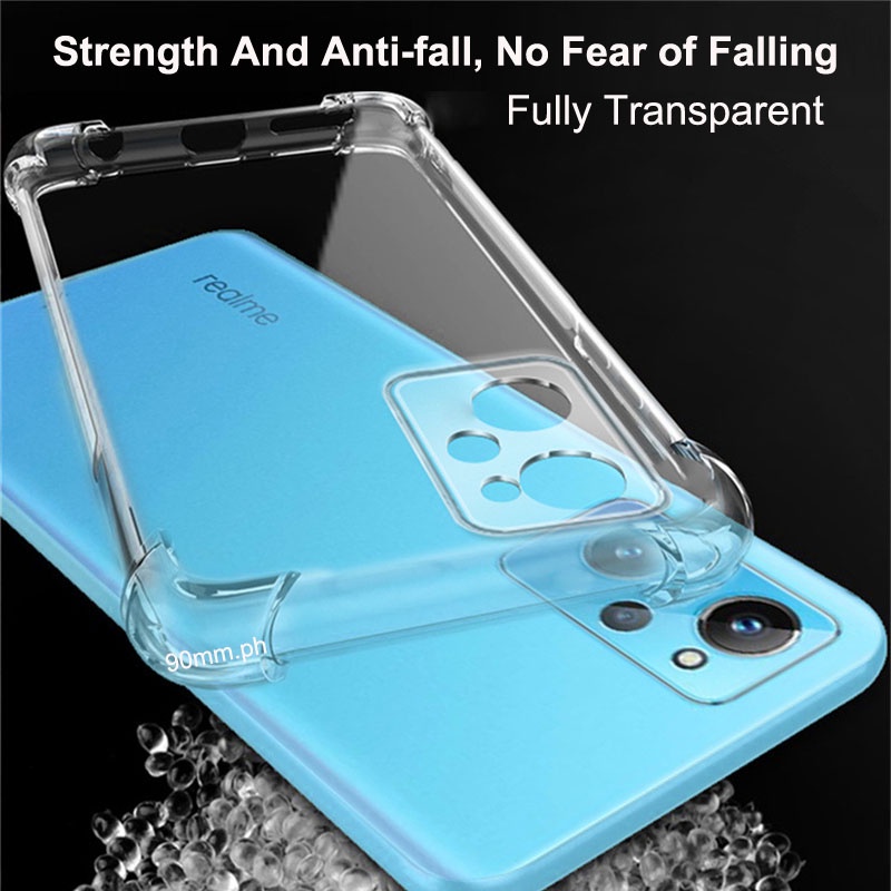 Ốp Điện Thoại Trong Suốt Cho Realme 9 Pro+ 9 8 7 6 5 X70 X60 X50 Pro Plus 5G 9i 8i 7i 6i 5i 5s C35 C25Y C21Y C25 C17 C15 C12
