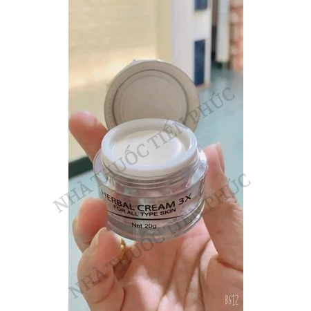 HERBAL CREAM 3X – Kem 3X Phương Anh dưỡng trắng da mặt Lọ 20G