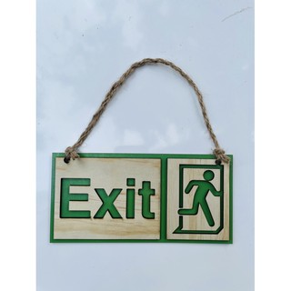 Bảng gỗ : EXIT