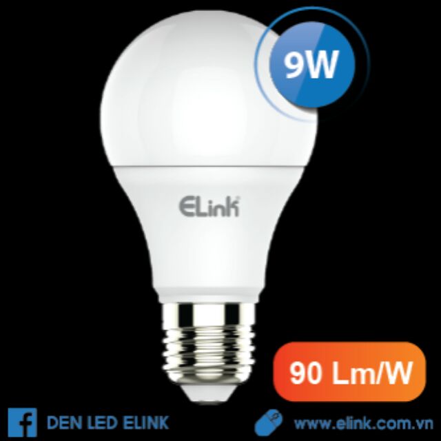 Bóng Đèn Elink LED Búp 9W EBB-A7/EBB-A9.