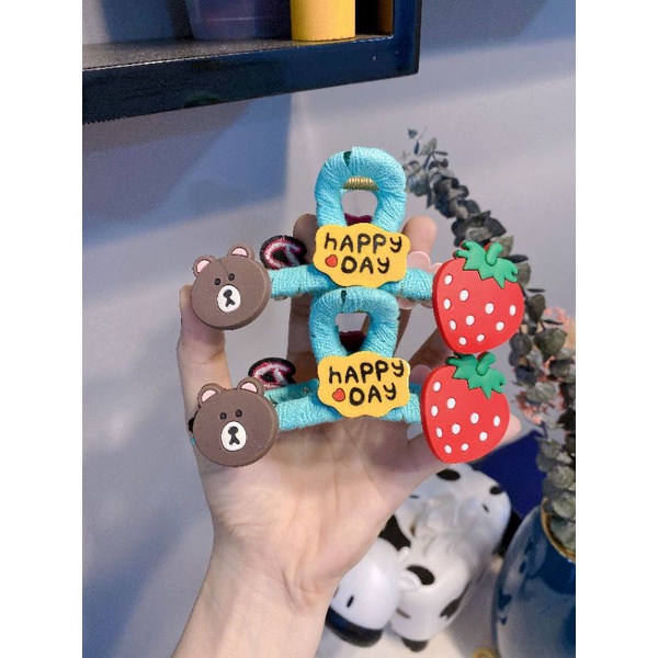 Kẹp tóc càng cua họa tiết thỏ tím Stella phong cách hàn quốc