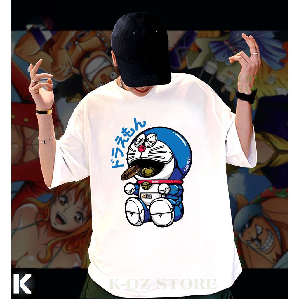 ÁO THUN FORM RỘNG IN HÌNH DORAEMON-MÈO MÁY IN HÌNH HOẠT HÌNH CỰC ĐỘC VẢI ĐẸP HOẠT ĐỘNG NGOÀI TRỜI - 230626