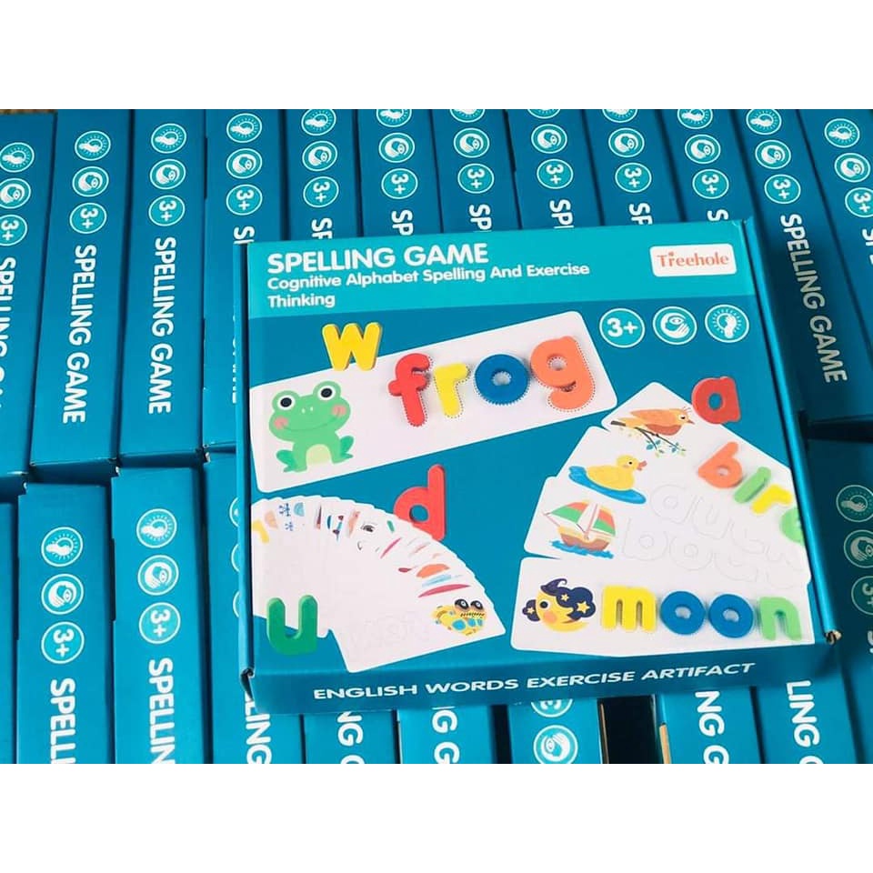 Đồ Chơi Ghép Chữ Cho Bé- Spelling Game- Bộ Thẻ học thông minh Được Ưa Chuộng Trên Thế Giới- Ghép Chữ Tiếng Anh từ nhỏ