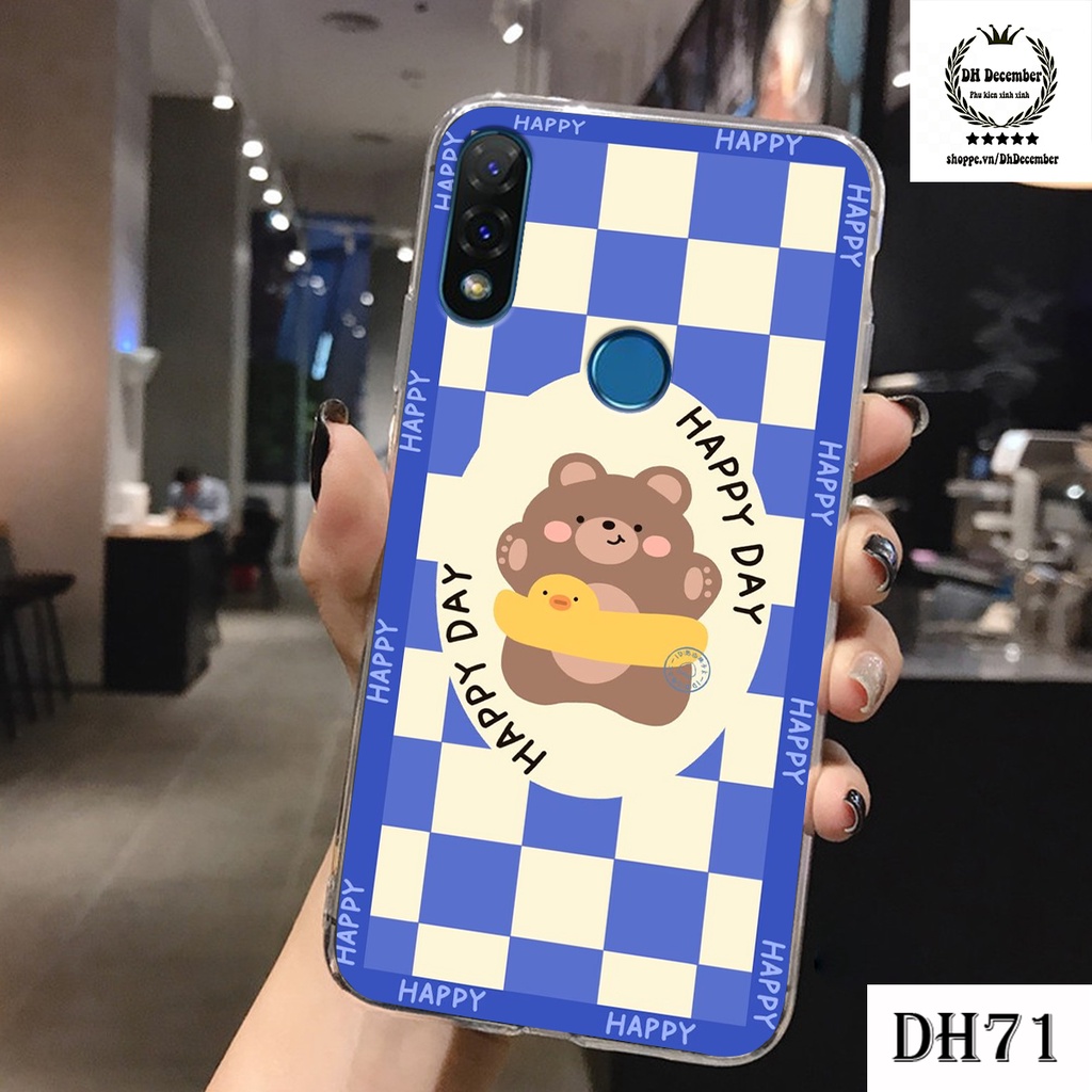 Ốp lưng dẻo Vsmart JOY 2 PLUS in hình 3D GẤU cute be@r, soda, happy day cực hot ,thời thượng