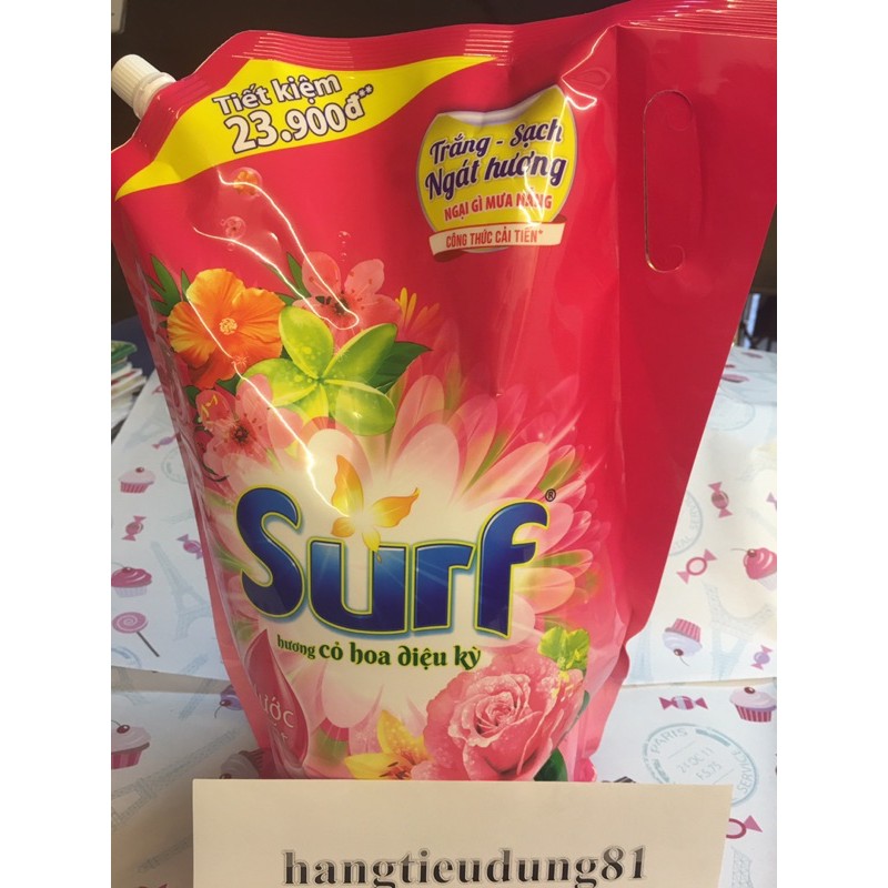 SURF Nước Giặt Hương Cỏ Hoa Diệu Kỳ Túi 3.5kg - Nước giặt Cho mọi gia đình - Tiết Kiệm Kinh tế và thời gian