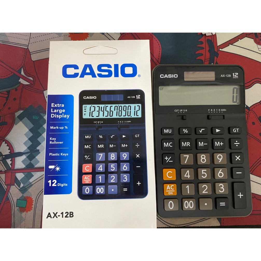 [Có sẵn] [Ảnh thật] Máy Tính Để Bàn AX-12B - Máy tính Casio Cầm Tay Để Bàn Tính Cho Shop - Bảo hành 6 tháng
