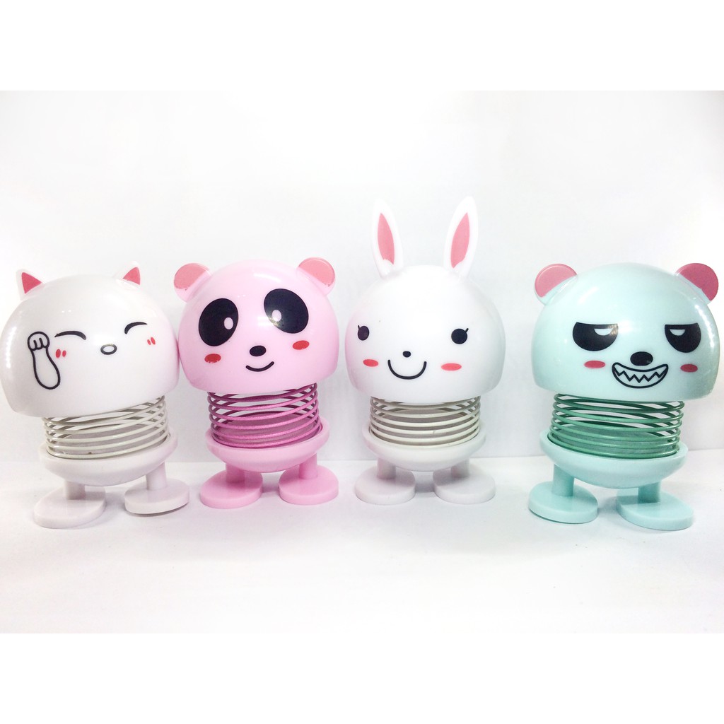 Lò xo nhún nhảy tạo hình thú cưng mới lạ, cảm xúc, giảm stress