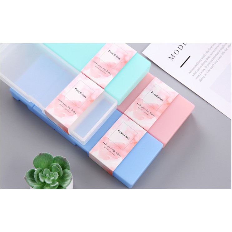 HỘP ĐỰNG BÚT ĐƠN GIẢN PASTEL