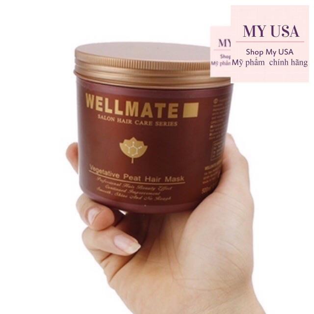 Kem hấp dầu tóc❤️Kem Ủ tóc Wellmate Vegetative Peat Hair Mask 500ml