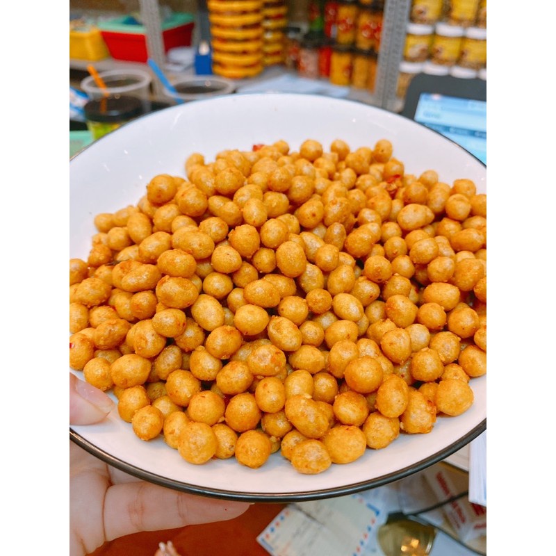 Đậu phộng da cá tỏi ớt hũ 450gr